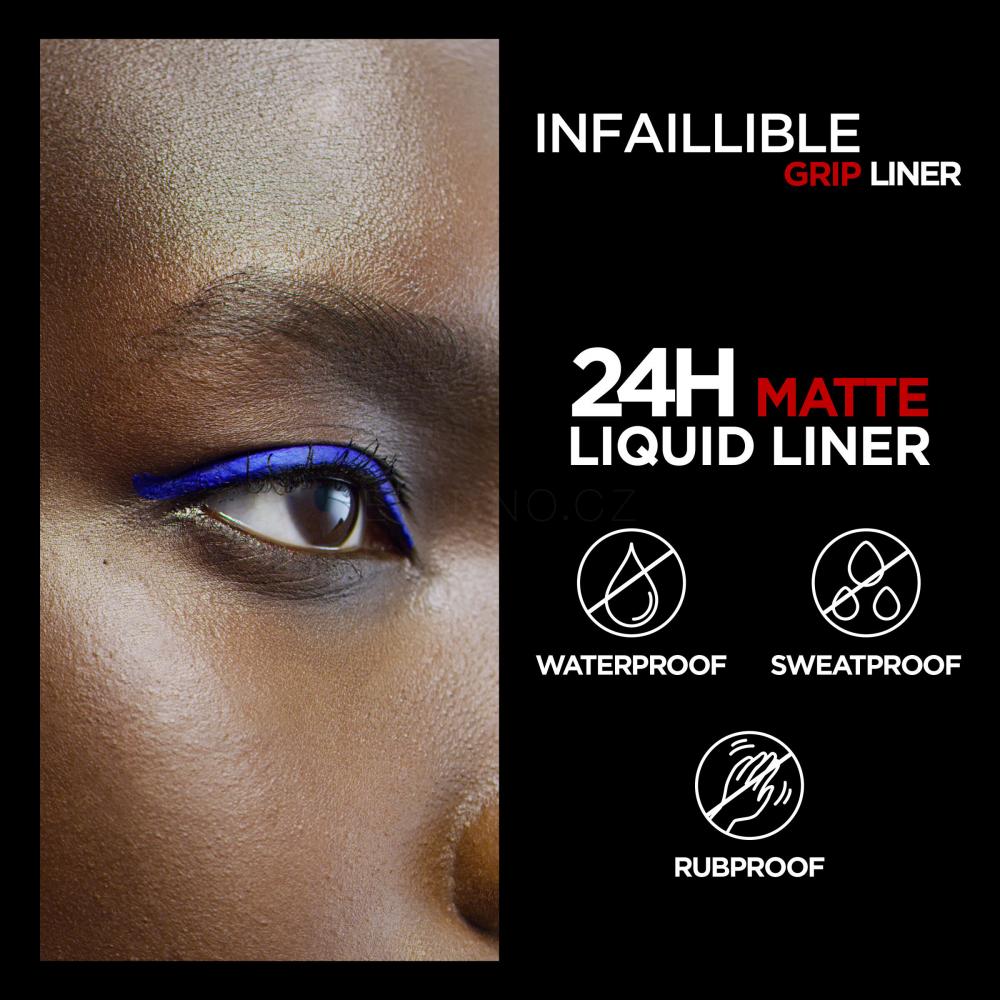 L'Oreal Infallible Grip 24HR Matte Liquid Liner- Blue 3ml