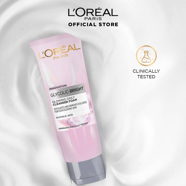 L'Oreal Paris Innovation Glycolic Bright Glowing Daily Cleanser Foam 100ml