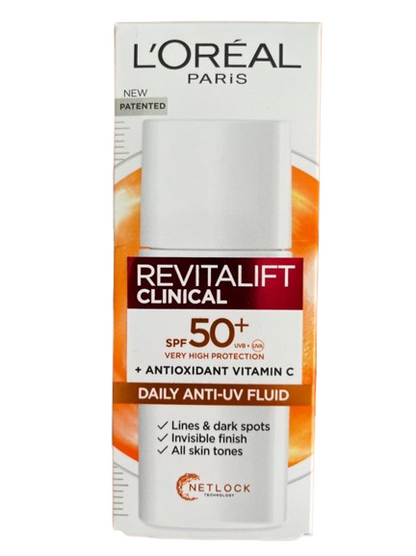 L'Oreal Paris Revitalift Clinical SPF50+Vitamin C Daily Anti-UV Fluid 50ml