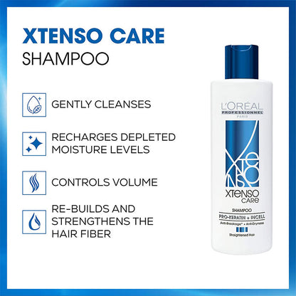 L'Oreal Xtenso Care Shampoo For Straightened Hair 250ml