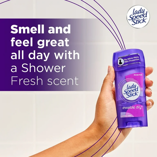 Lady Speed Stick Invisible Antiperspirant Deodorant- Shower Fresh 65g