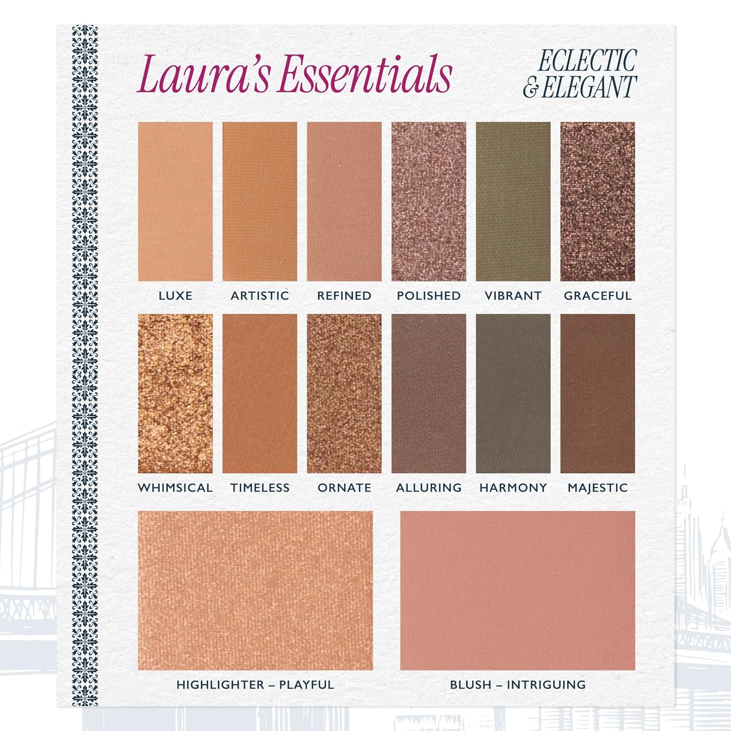 Laura Geller Laura's Essentials Eclectic & Elegant Multi-Finish Eye & Face Palette