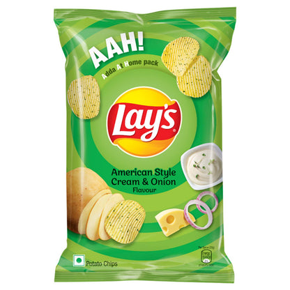 Lay's American Style Cream & Onion Flavor Chips 90g