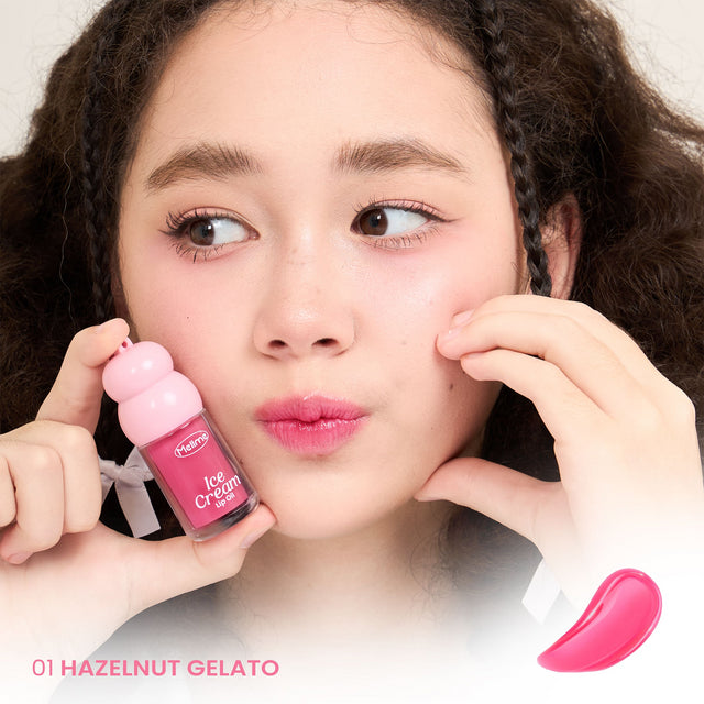 MELLME Ice Cream Lip Oil- 01 Hazelnut Gelato