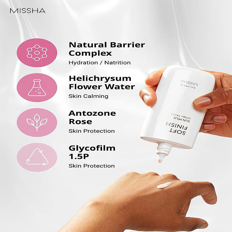 MISSHA Soft Finish Sun Milk SPF50+ 70ml