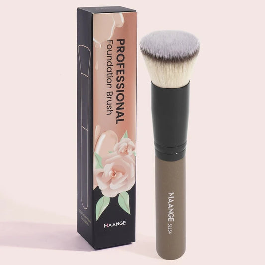 Maange Professional Foundation Brush 1pc- Gold Black