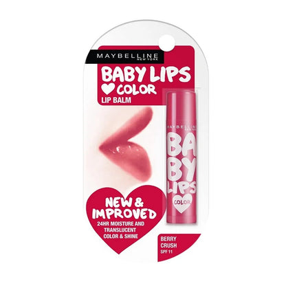 Maybelline Baby Lips Color SPF11 Lip Balm- Berry Crush 4g