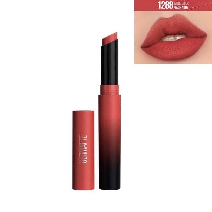 Maybelline Color Sensational Ultimatte Matte Lipstick-1288 More Brick