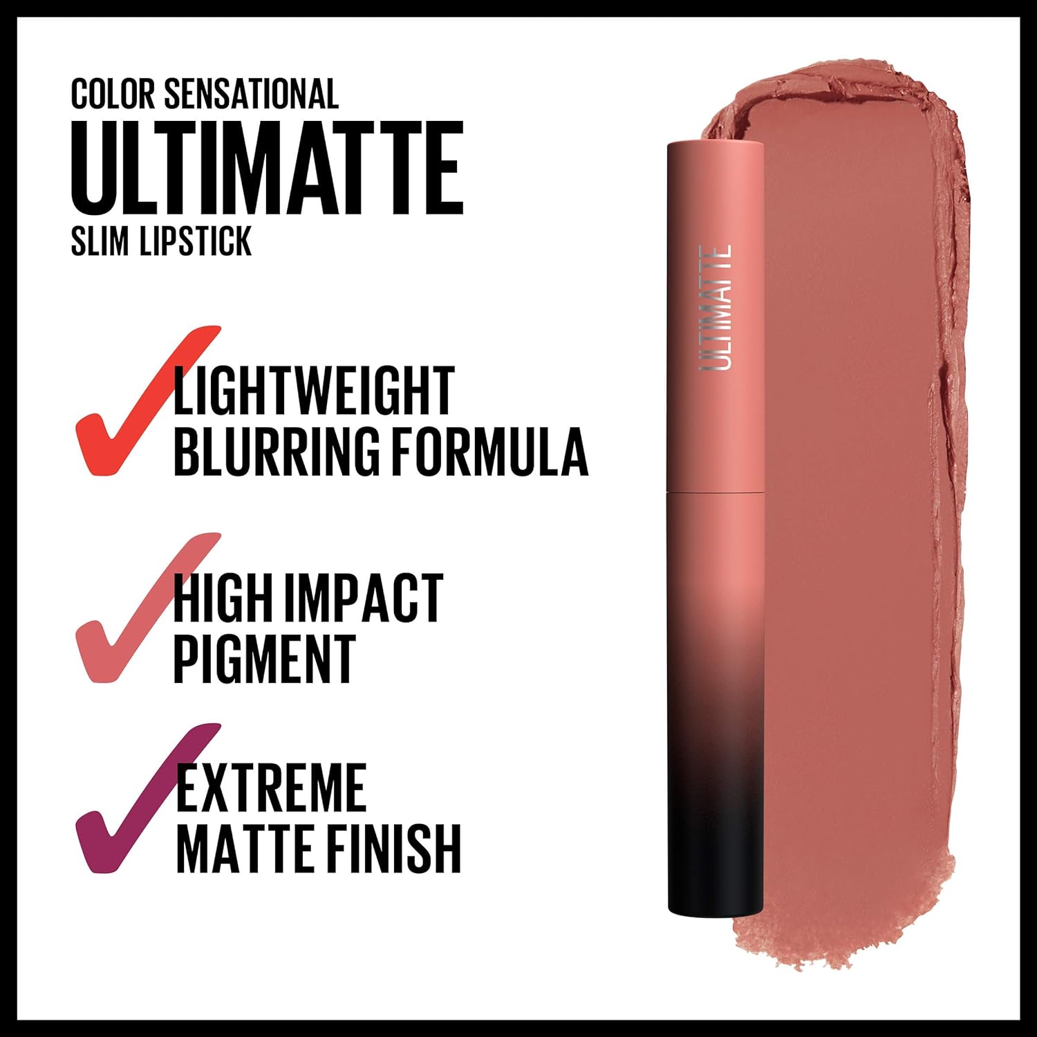 Maybelline Color Sensational Ultimatte Matte Lipstick- 699 (More Buff)