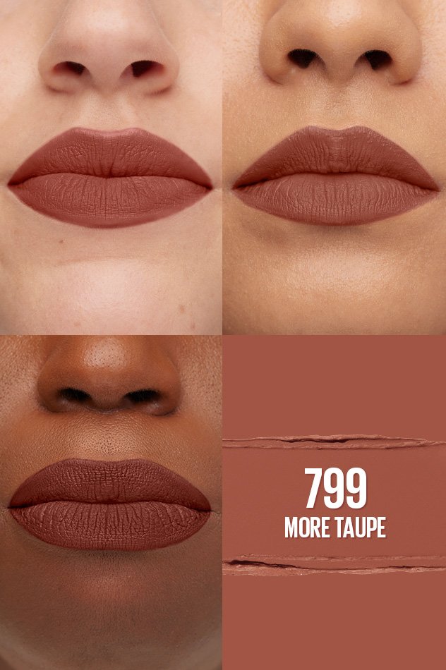 Maybelline Color Sensational Ultimatte Matte Lipstick-799 More Taupe