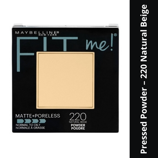 Maybelline Fit Me Matte+ Poreless Face Powder- 220 Natural Beige