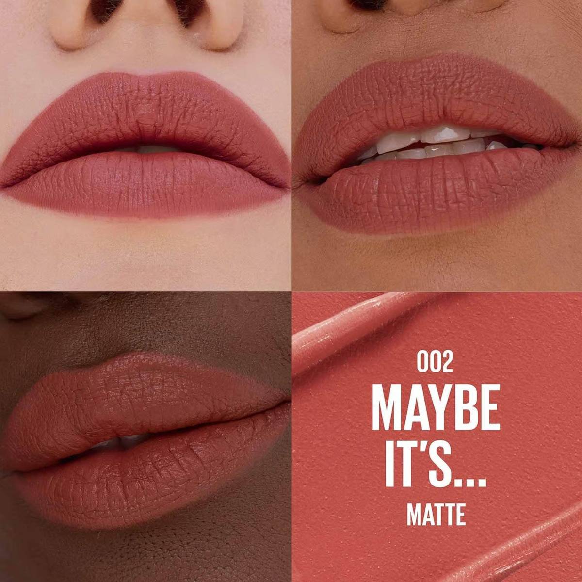 Maybelline Moisturizing Serum Matte Lipstick- 002 Maybe It's
