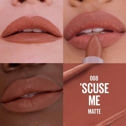 Maybelline Moisturizing Serum Matte Lipstick- 008 Scuse Me