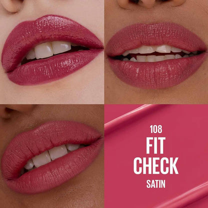 Maybelline Moisturizing Serum Satin Lipstick- 108 Fit Check