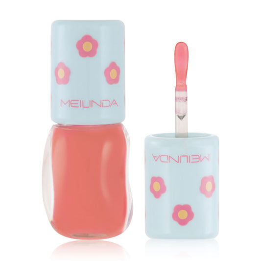 Melinda Dewy Glassy Lip Gloss- 02 Peach Mochi