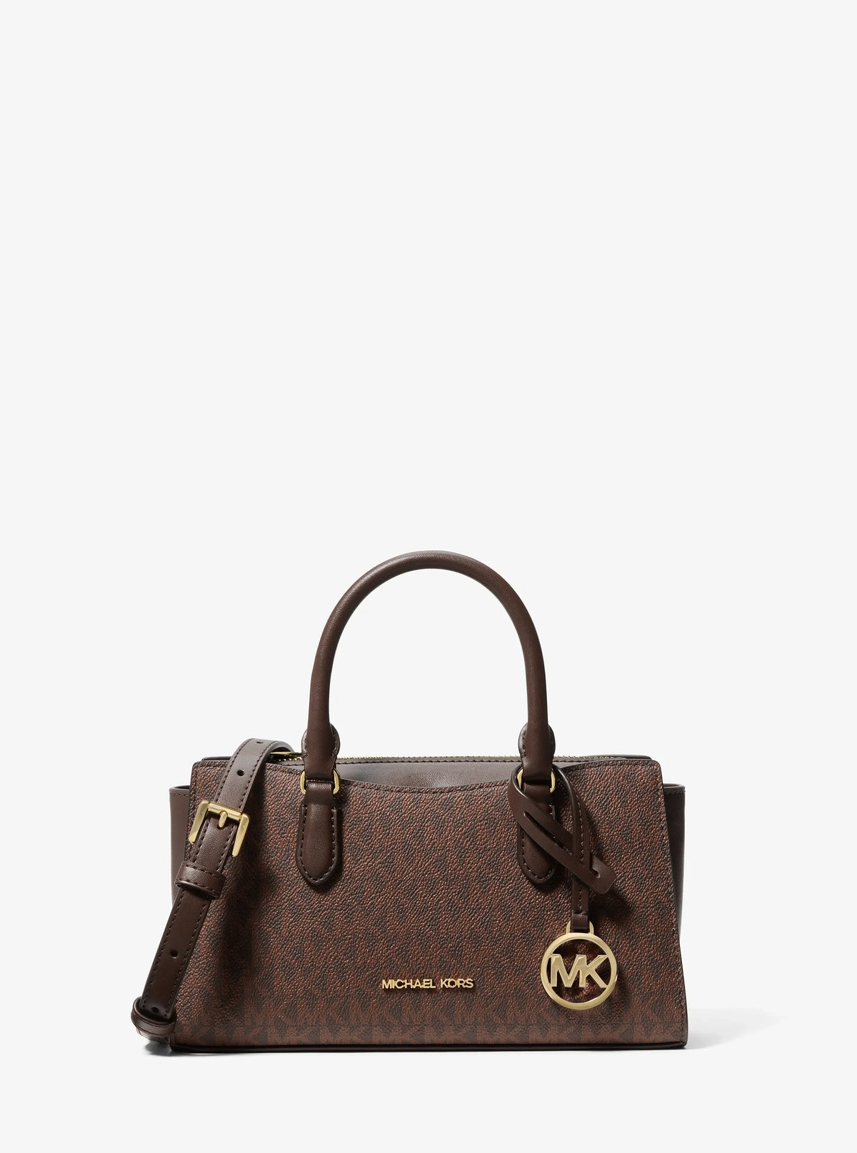 Michael Kors Arden Small Signature Logo Messenger Bag-NUTMEG