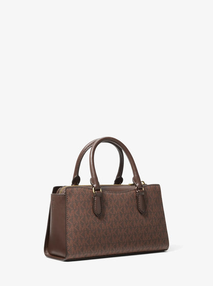 Michael Kors Arden Small Signature Logo Messenger Bag-NUTMEG