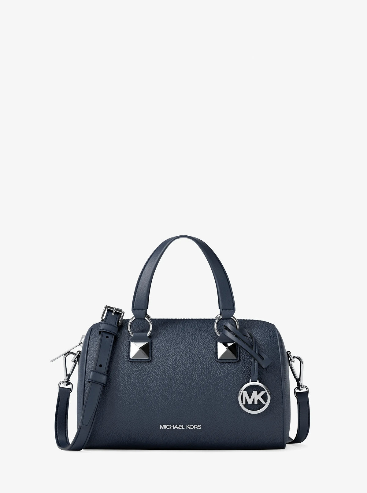 Michael Kors Grayson Small Pebbled Leather Crossbody Bag– Navy