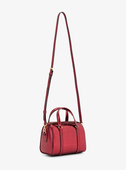 Michael Kors Jet Set Small Metallic Crossbody Bag- Cherry