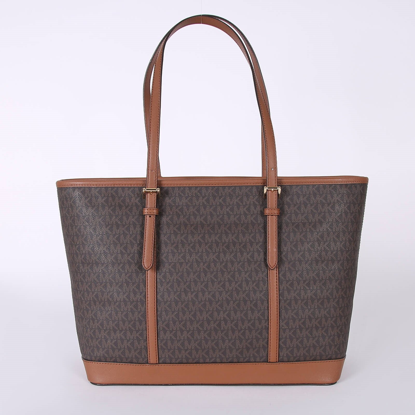 Michael Kors Jet Set Travel Large Logo Tote Bag- Brown