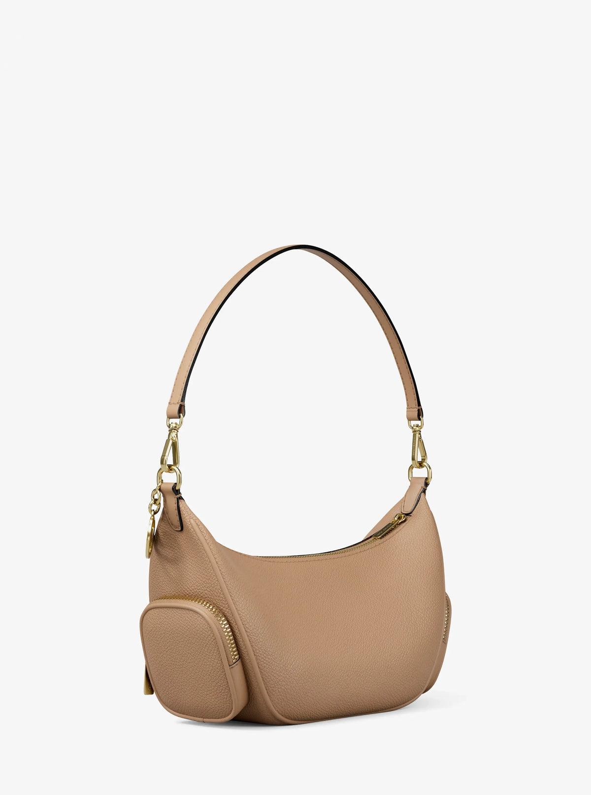 Michael Kors Merritt Small Pebbled Leather Crossbody Bag– Camel