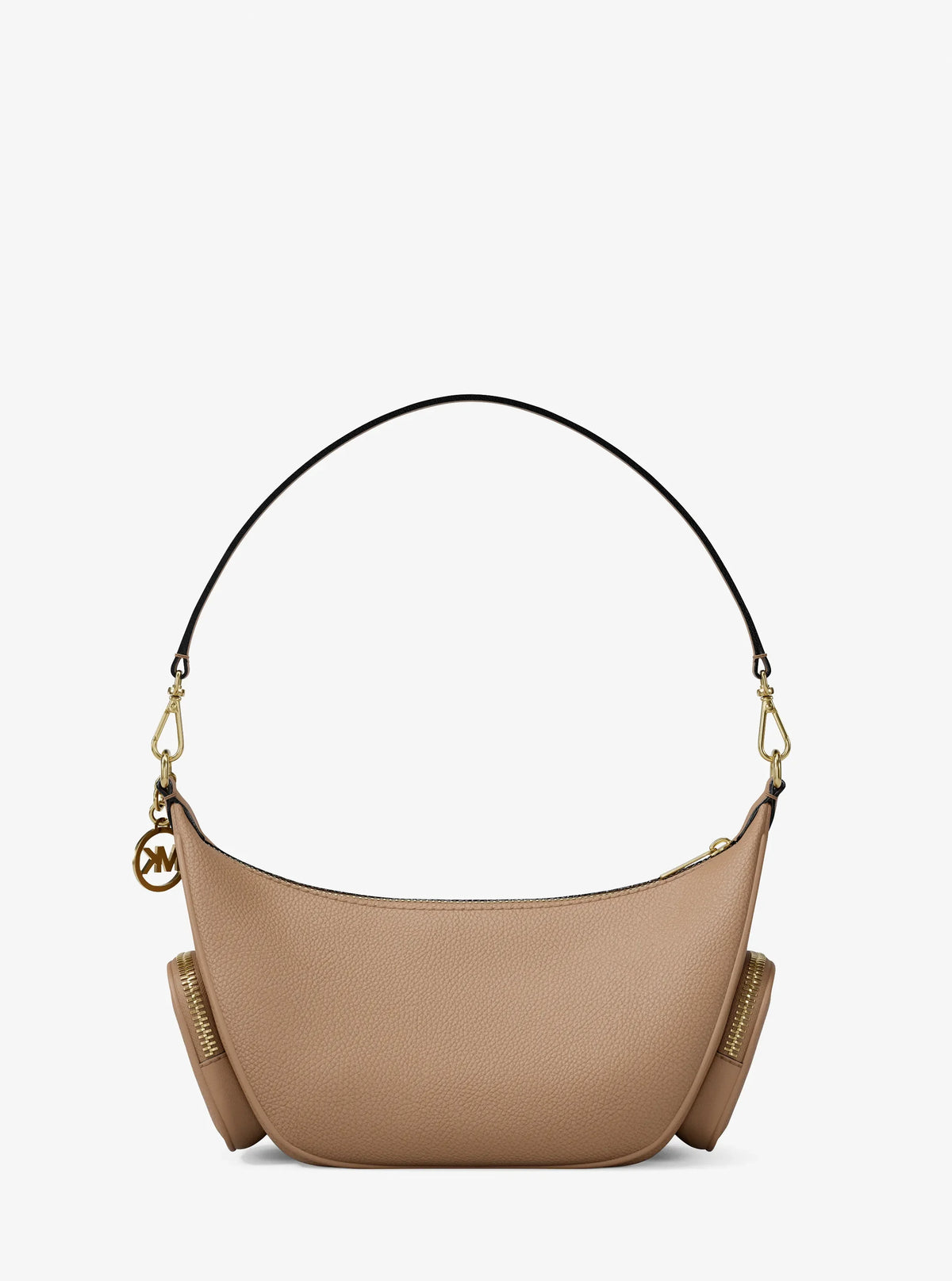 Michael Kors Merritt Small Pebbled Leather Crossbody Bag– Camel