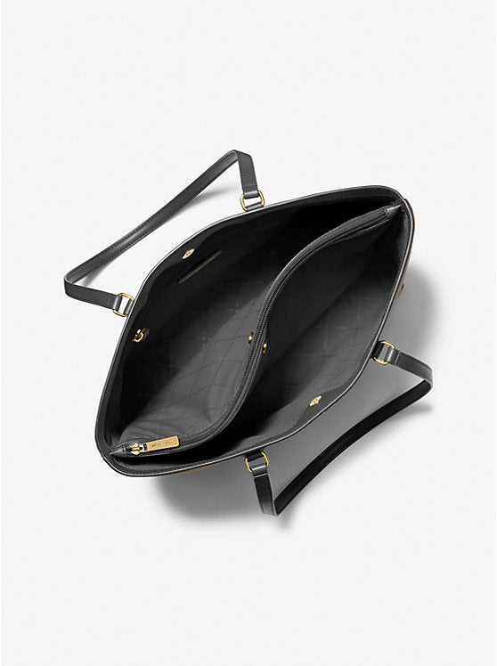 Michael Kors Sheila Large Two-Tone Signature Logo Tote Bag- Black Multi