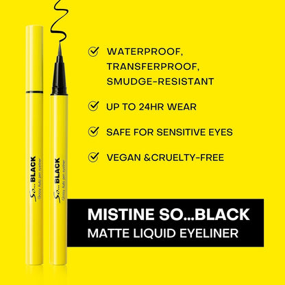 Mistine So Black Glossy Auto Pen Eyeliner- Black 1g