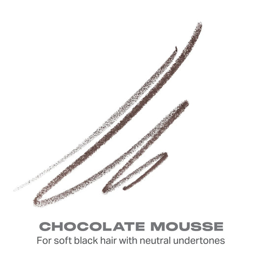 Morphe Micro Brow Dual-Ended Pencil & Spoolie- Chocolate Mousse