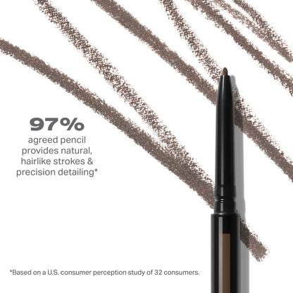 Morphe Micro Brow Dual-Ended Pencil & Spoolie- Chocolate Mousse