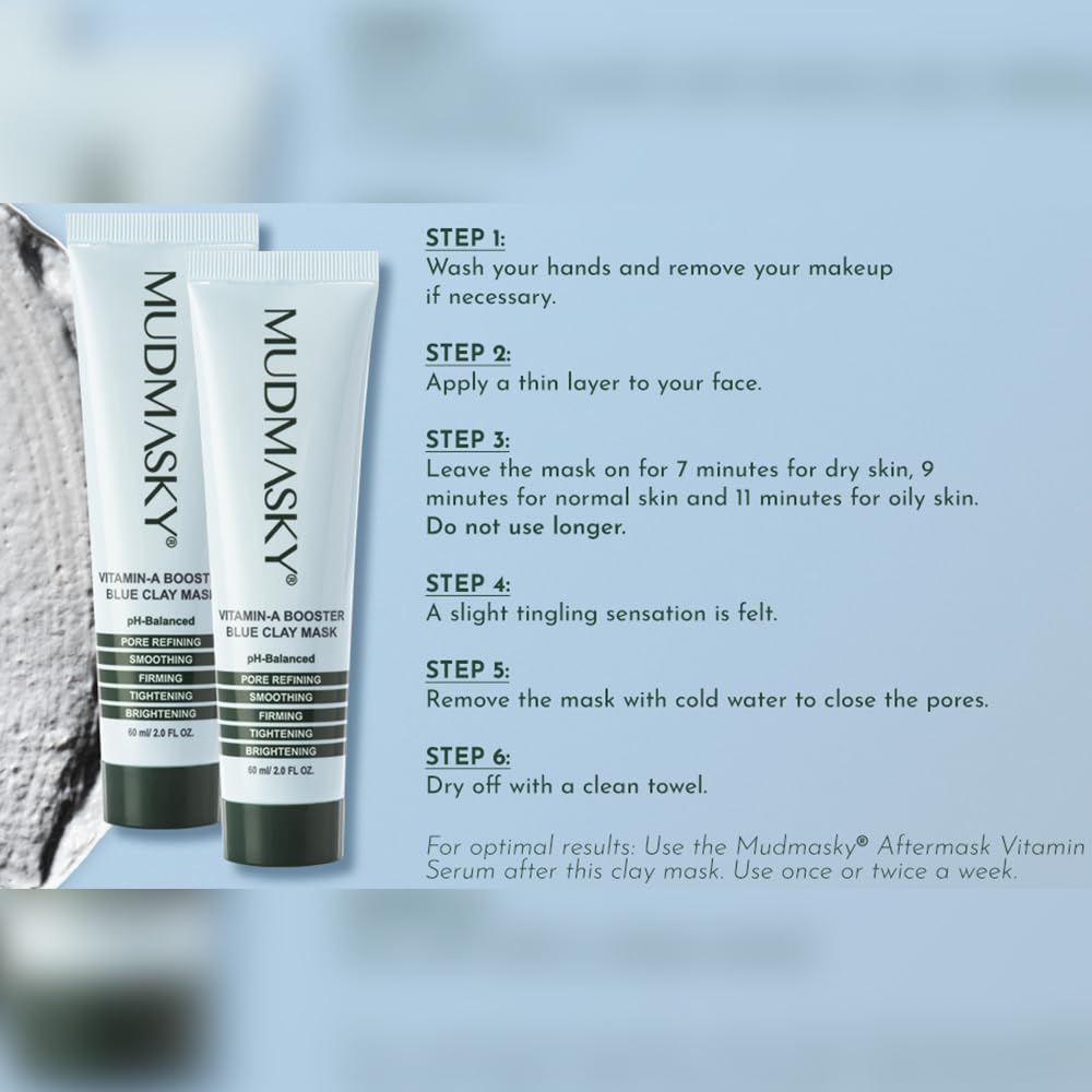 Mudmasky Vitamin-A Booster Blue Clay Mask 60ml