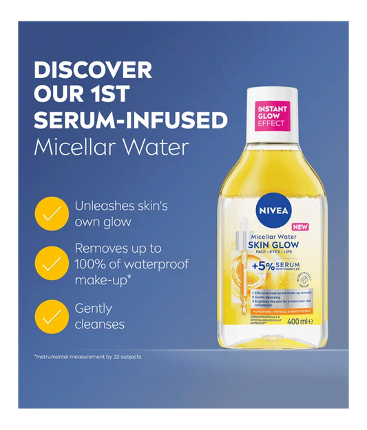 NIVEA Skin Glow Serum Infused Micellar Water 400ml