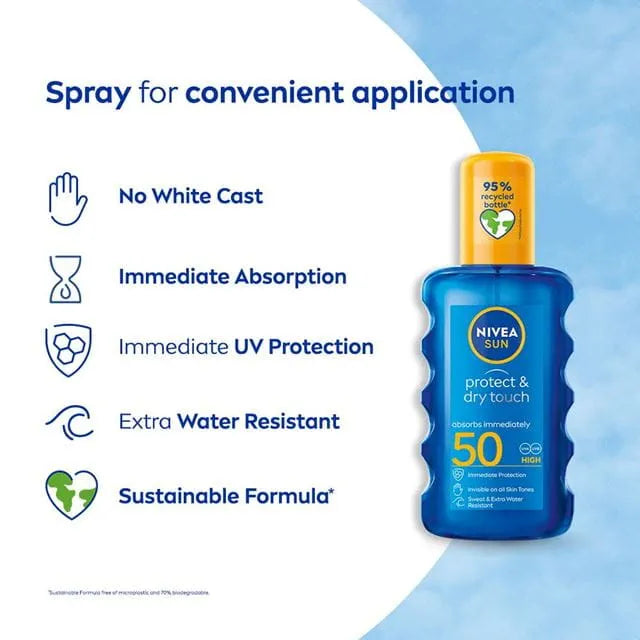 NIVEA Sun Protect & Dry Touch Invisible Spray 200ml