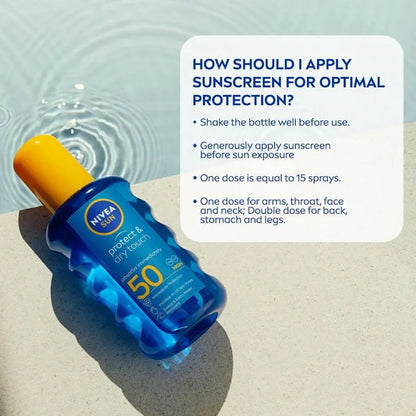 NIVEA Sun Protect & Dry Touch Invisible Spray 200ml