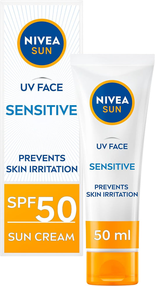 NIVEA Sun UV Face Sensitive SPF50 Cream 50ml
