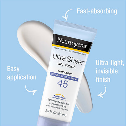 Neutrogena Ultra Sheer Dry Touch Sunscreen Spf45 88ml
