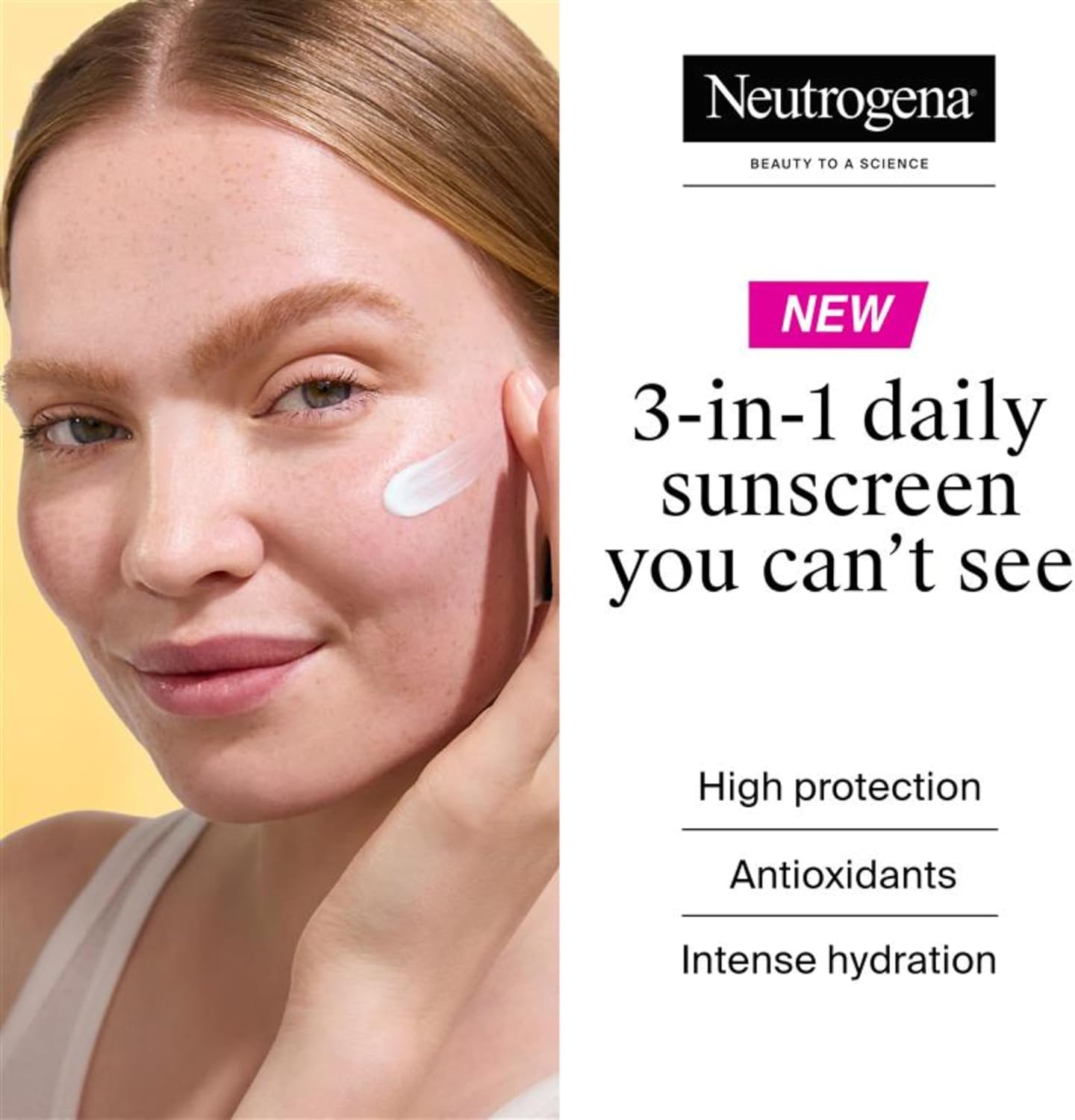 Neutrogena Ultra Sheer Invisible Fluid Sunscreen Hydration SPF50+, 50ml