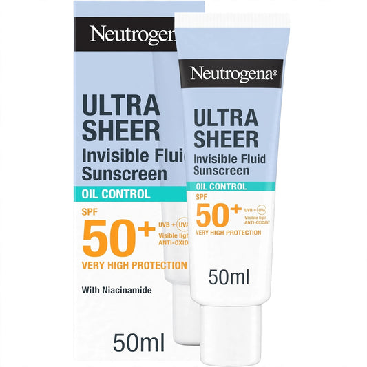 Neutrogena Ultra Sheer Invisible Fluid Sunscreen Oil Control SPF50+