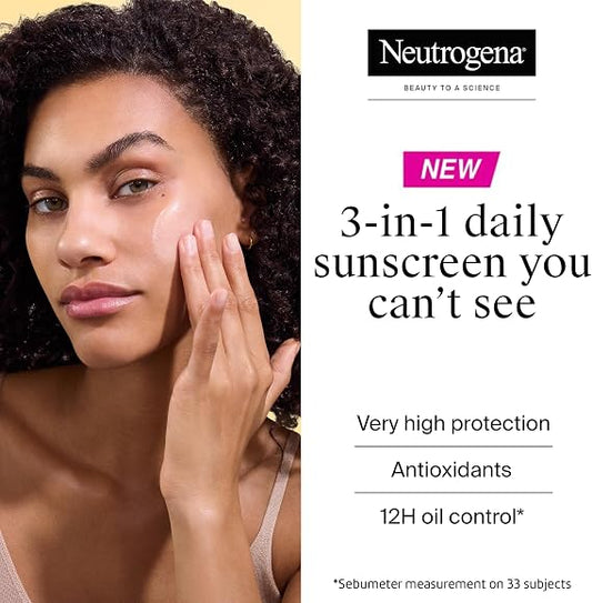 Neutrogena Ultra Sheer Invisible Fluid Sunscreen Oil Control SPF50+