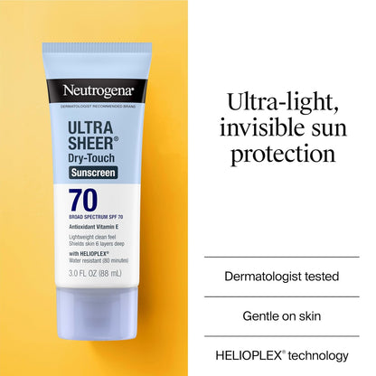 Neutrogena Ultra Sheer Dry Touch Sunscreen SPF70  88ml