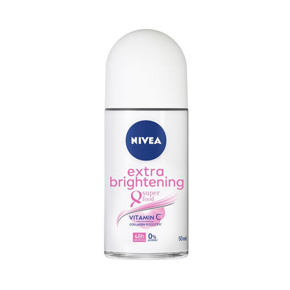 Nivea Brightening Powder 8 Super Food Deodorant Roll-On 50ml