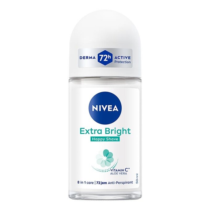 Nivea Extra Bright Happy Shave Deodorant Roll-On 50ml