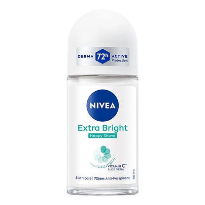 Nivea Extra Bright Happy Shave Deodorant Roll-On 50ml