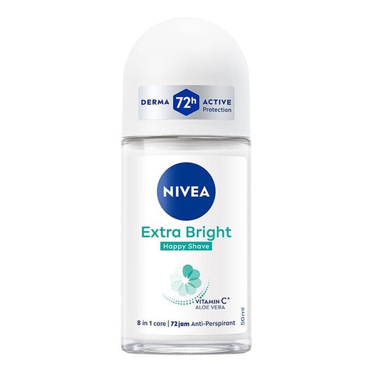 Nivea Extra Bright Happy Shave Deodorant Roll-On 50ml