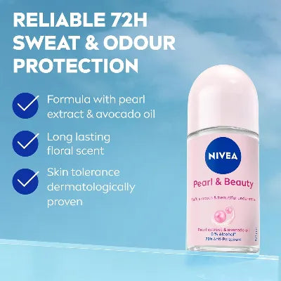 Nivea Pearl & Beauty Deodorant Roll-On 50ml