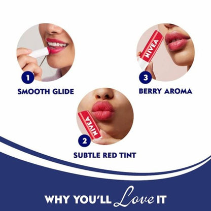 Nivea Strawberry Shine Lip Balm 4.8g