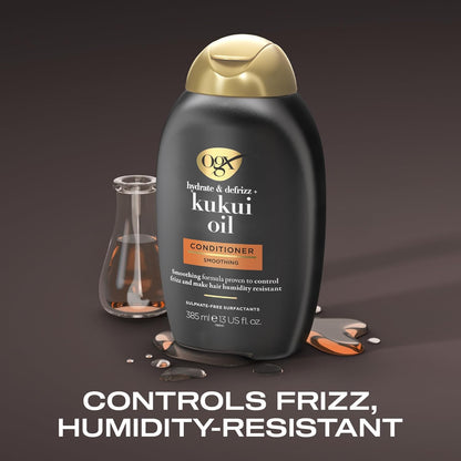 OGX Hydrate And Defrizz+ Kukui Oil Shampoo 385ml