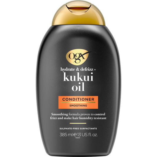 OGX Hydrate And Defrizz+ Kukui Oil Smoothing Conditioner 385ml