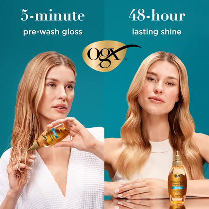 OGX Mirror Shine + Argan Oil Pre-Wash Gloss 118ml