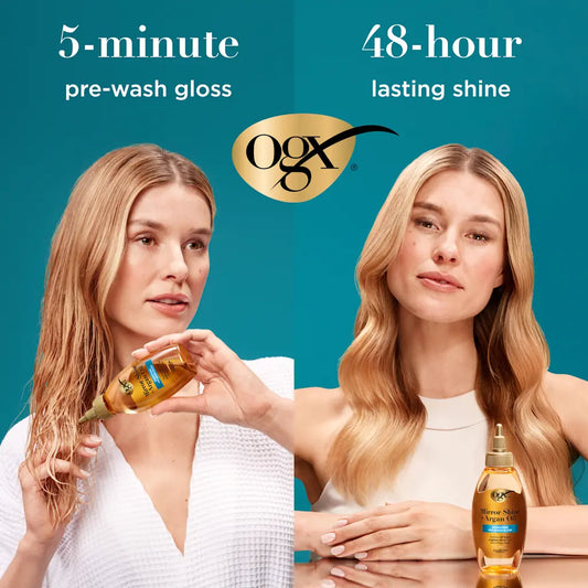 OGX Mirror Shine + Argan Oil Pre-Wash Gloss 118ml